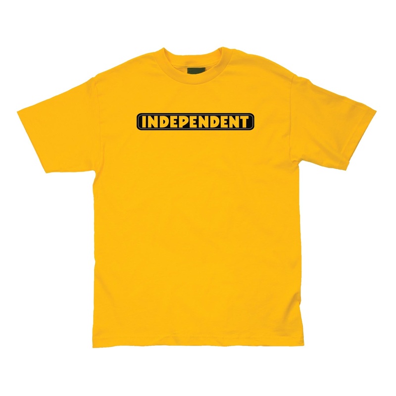 Bar Logo S/S Midweight Youth T-Shirt (Gold/Grey) Youth S