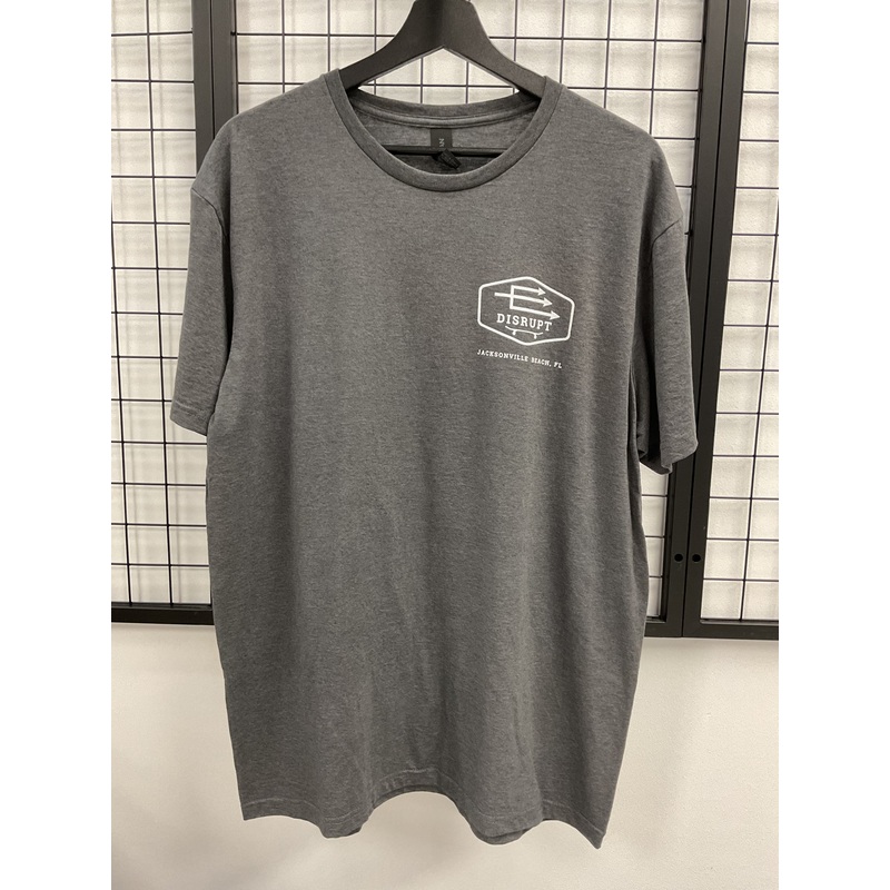 Disrupt Skateshop Logo Shirt – Grey XS