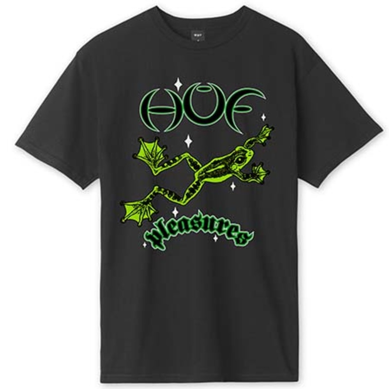 HUF HUF x Pleasures Cane Washed T Shirt Washed Black Medium