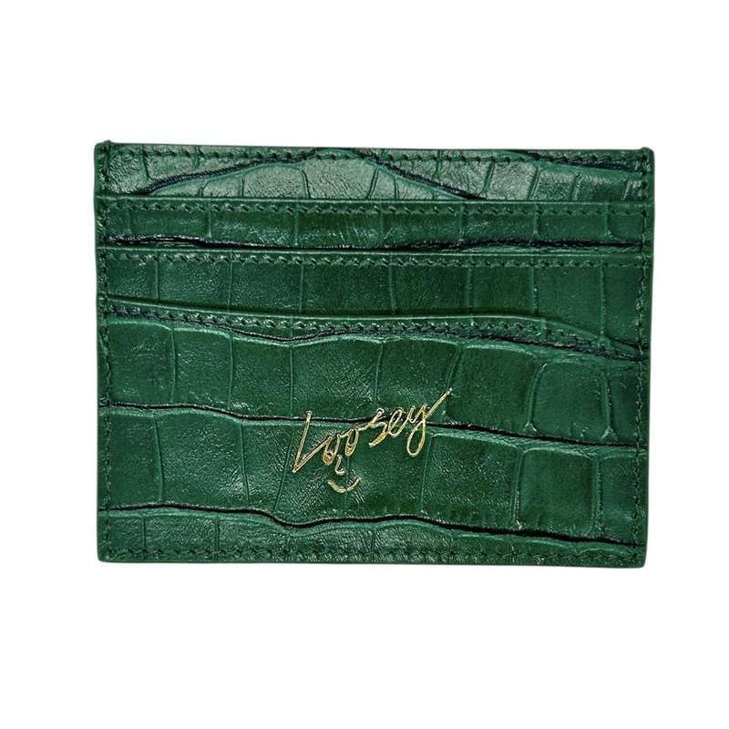 Loosey Green Croc Card Holder Green One Size Fits All