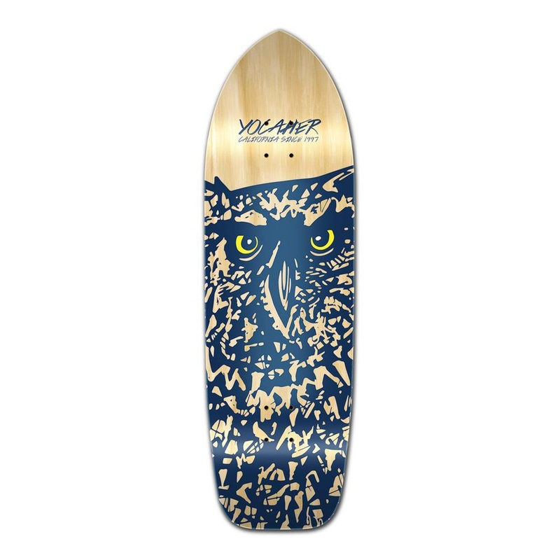 Punked Old School Longboard Deck – Spirit Animal Series – Owl Deck