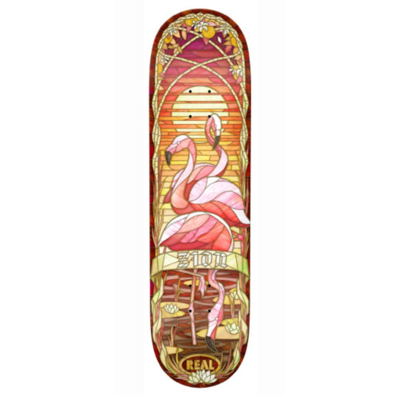 Real Zion Wright Cathedral Flamingo Skateboard Deck 8.28″ 8.28″