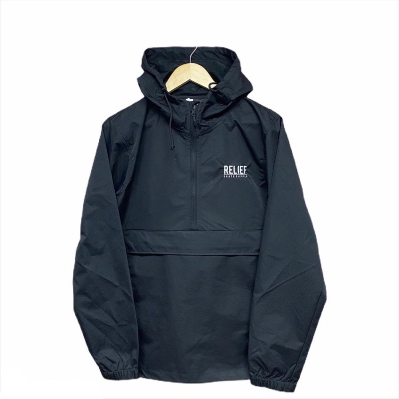 RELIEF ANORAK RAIN JACKET BLACK S