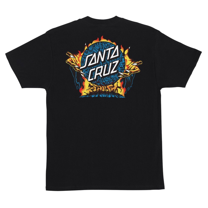 SANTA CRUZ KNOX FIREPIT DOT T-SHIRT Small Black