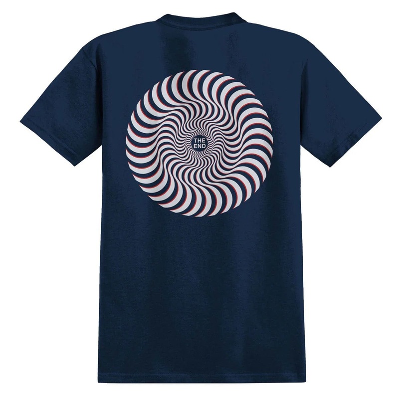 SPITFIRE CLASSIC SWIRL OVERLAY TEE NAVY M