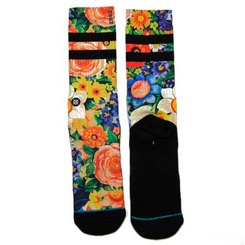Stance Sonic Garden Crew Socks Yellow Large