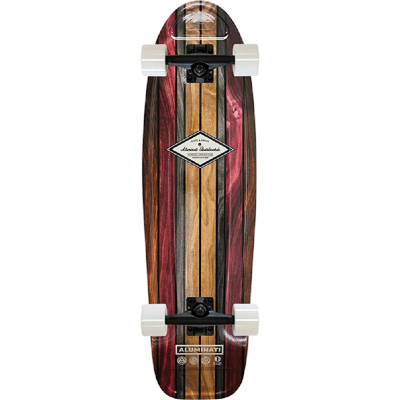 Aluminati The Wood Log 28″ Cruiser Skateboard Complete Complete