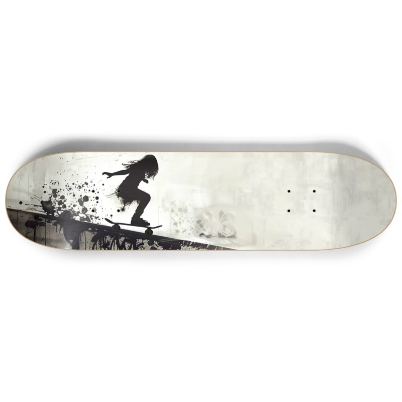 Banksy Insprired Girl Skater 8.25″ Skateboard or Wall Art Deck Only No wall hangers