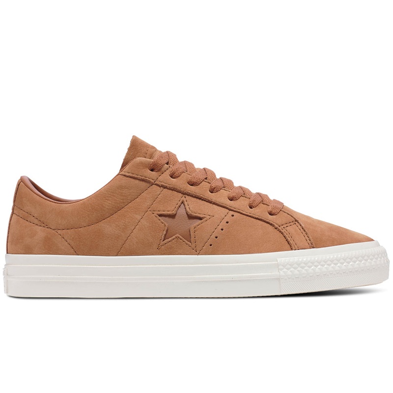 Converse One Star Pro Nubuck Shoes Warm Tan/ Egret 7