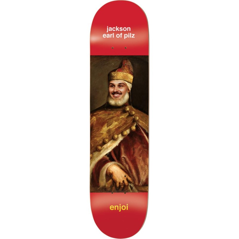 Enjoi Pilz Renaissance 8.5″ Red Skateboard Deck