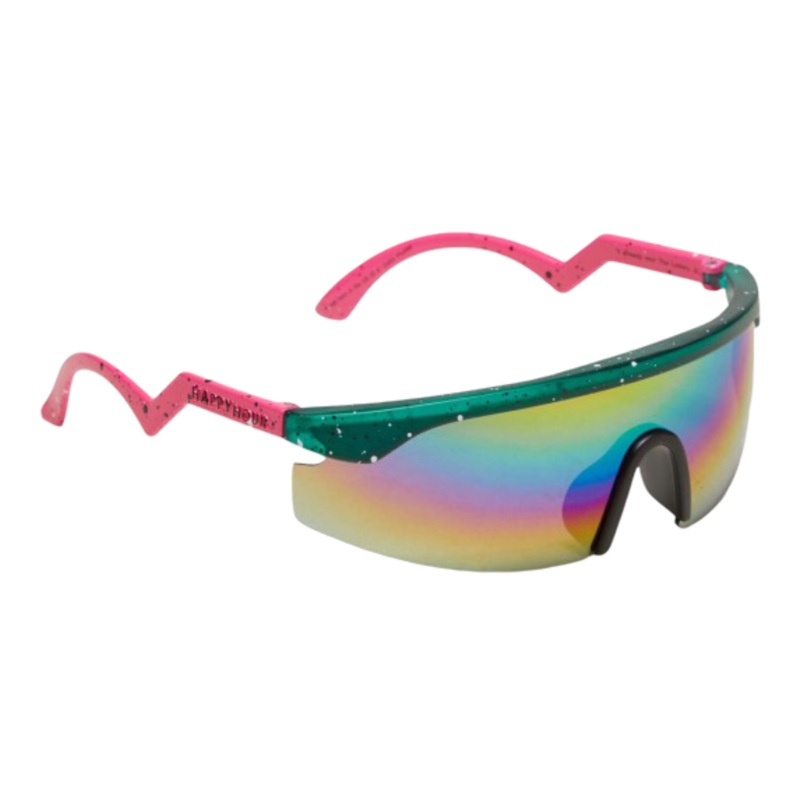 Happy Hour Accelerator Sunglasses Collin/Teal/Pink Splatter OS