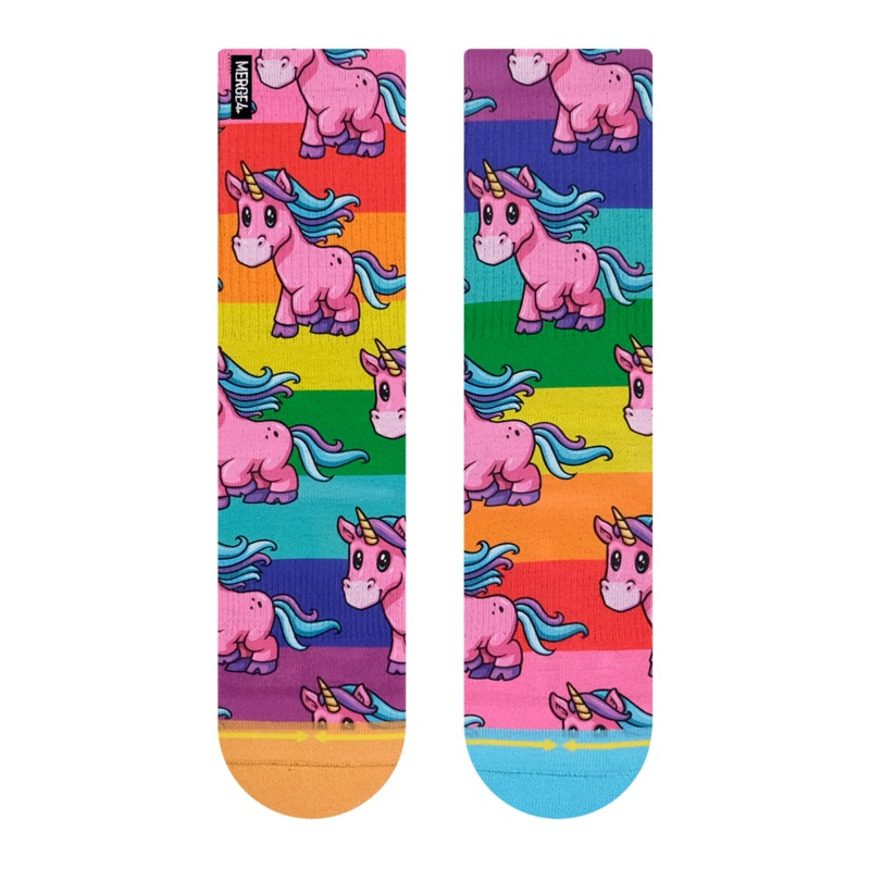 MERGE4 PRIDE UNICORN CREW SOCKS