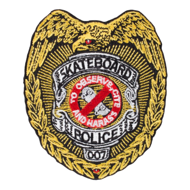 Powell Peralta Skateboard Police Patch 3.5