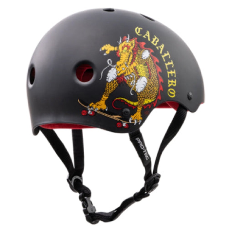 Pro-Tec Steve Caballero Classic Skate Helmet – Black/Cab Dragon Medium