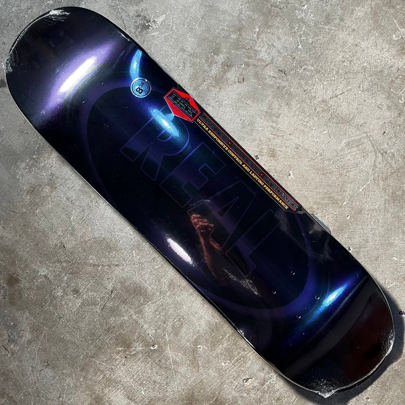 REAL Skateboards – DBX Oval Purple Foil Deck – 8.38″