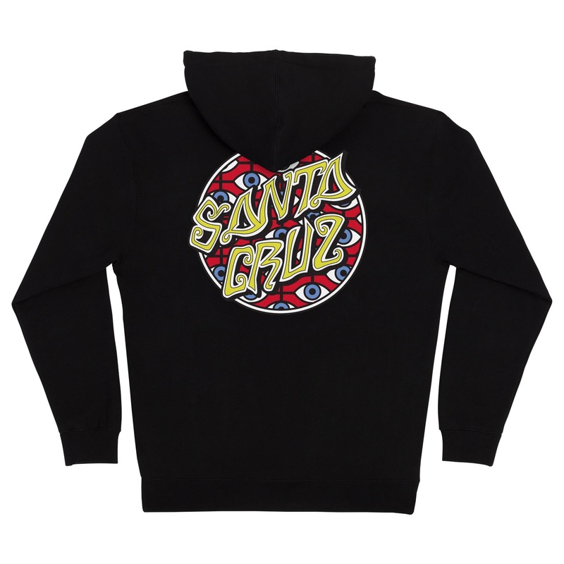 Santa Cruz Salba Eyes Hooded Sweatshirt Small Black