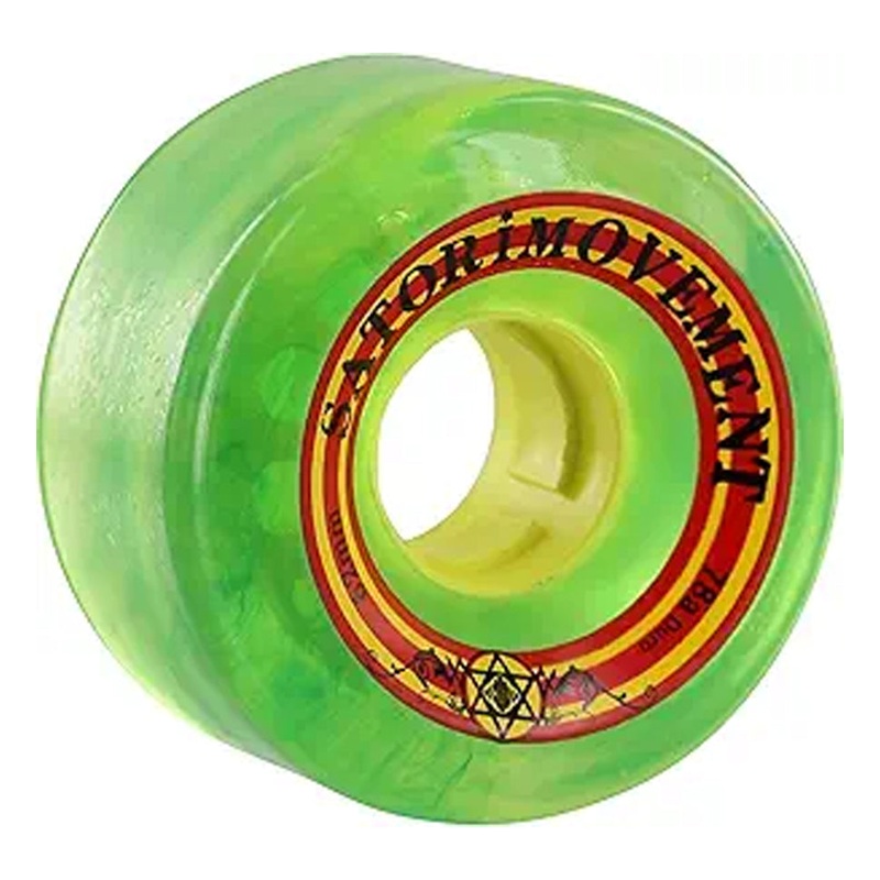 Satori Rasta Cruiser 78a Wheels Transparent Green 62mm