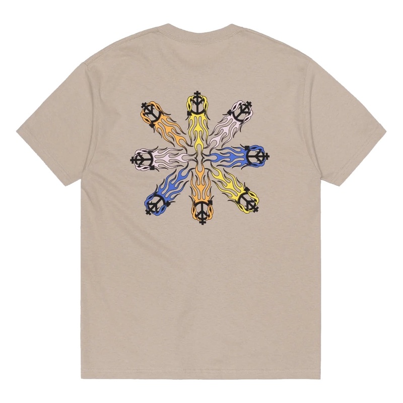 Sexhippies Flame Circle Tee Sand M