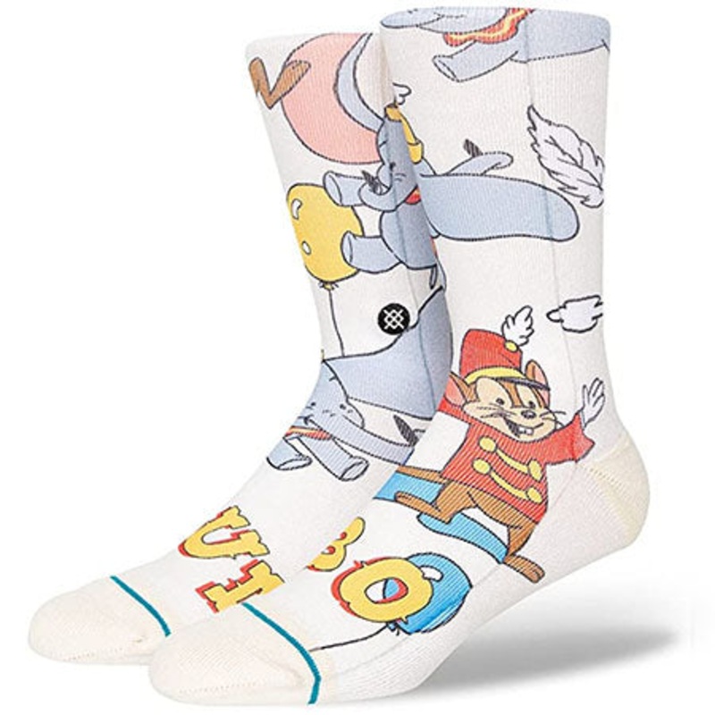 Stance Dumbo By Travis Crew Socks Off White Large