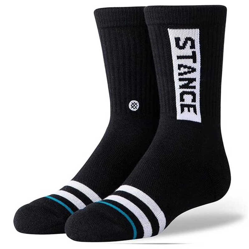 Stance Kids’ Crew OG Socks Medium Black