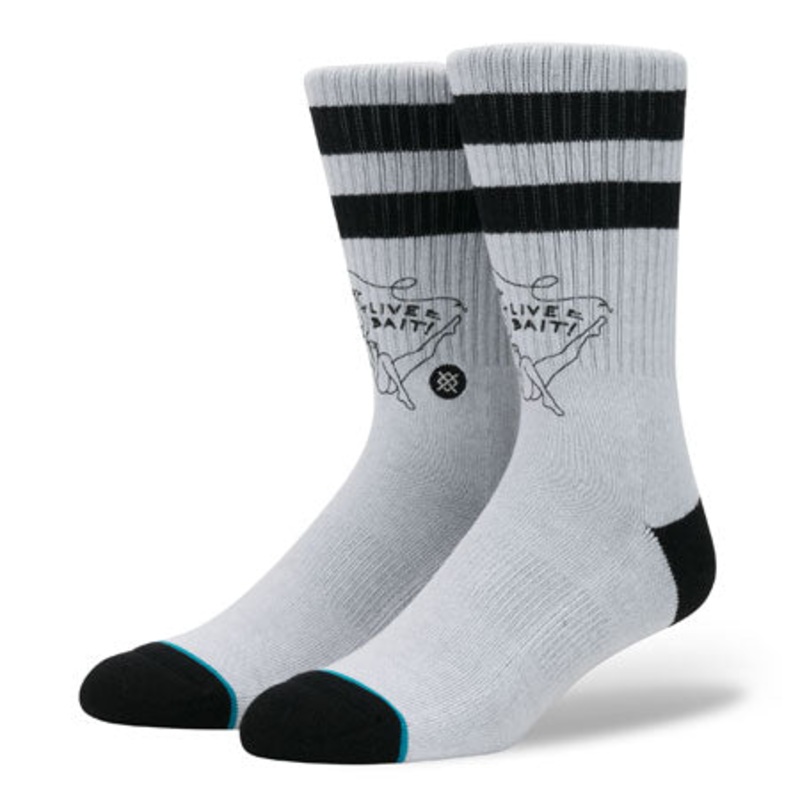 Stance Live Bait Socks Grey Large