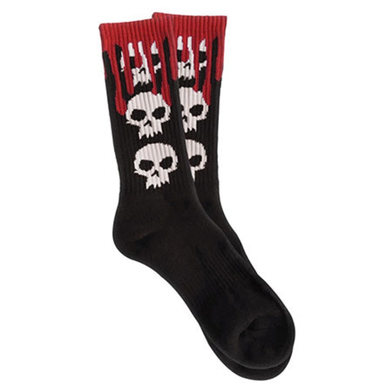 Zero 3 Skull Blood Socks Black One size fits all