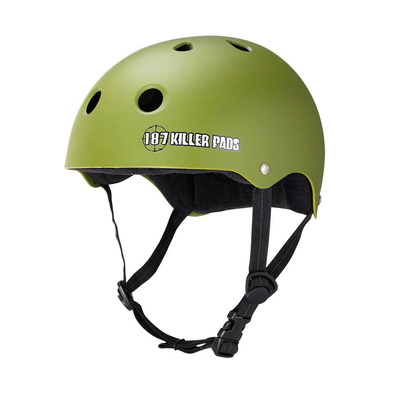 187 Killer Pads Pro Skate Helmet Army Green XL