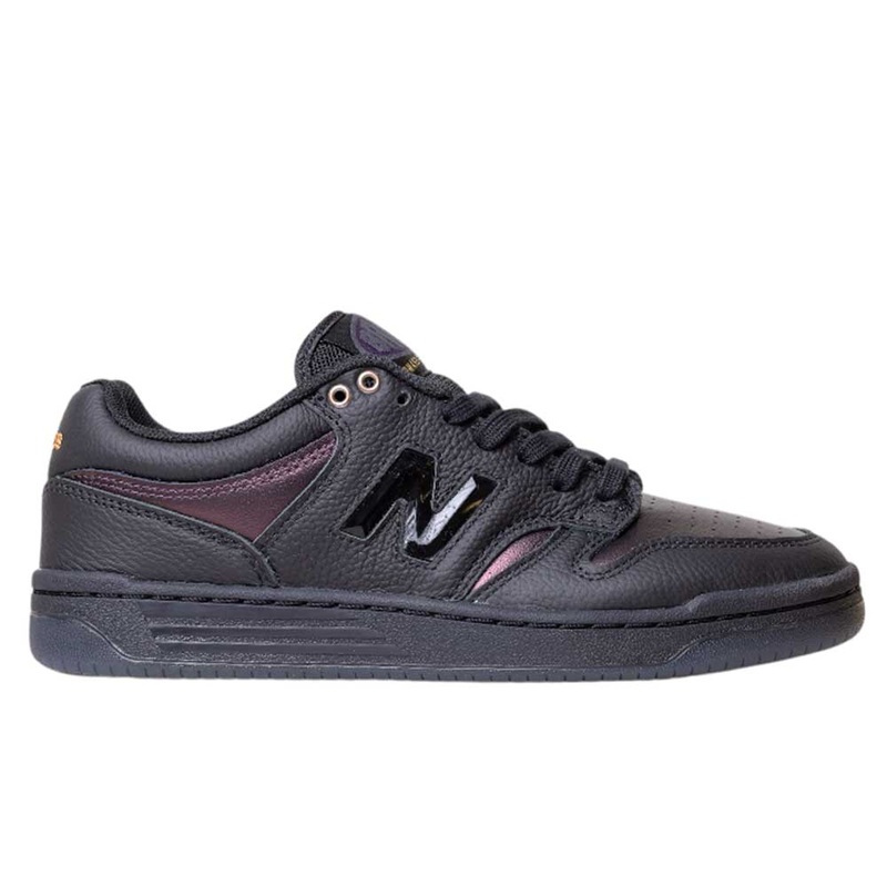 480 BFK Bronze 56K New Balance Numeric Skateboarding Shoes Suede Black Irridescent 7