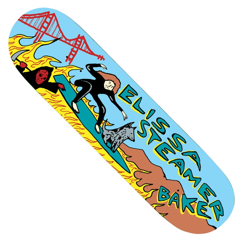 Baker Elissa Steamer Rippin Ranman Deck Multicolor 8.25 x 31.875 WB:14.25