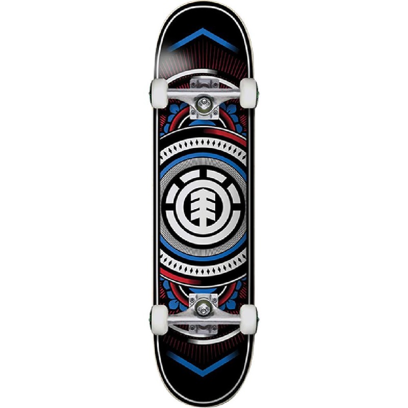 Element Hatched Red/Blue 8.0″ Complete Skateboard Complete