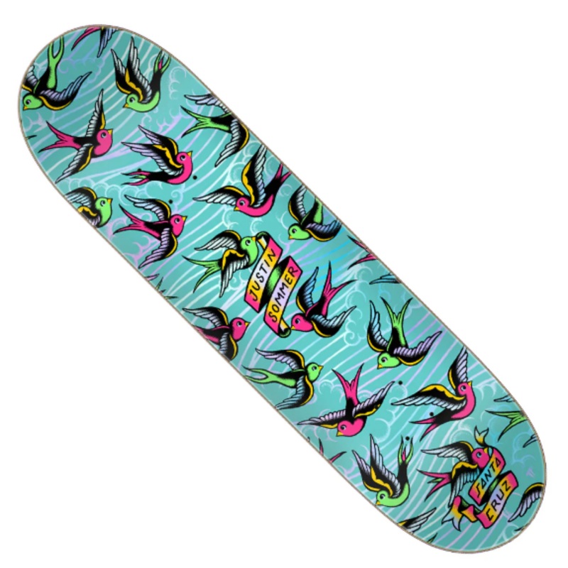 Santa Cruz Skateboards “Justin Sommer- Sparrows” 8.0″ Deck