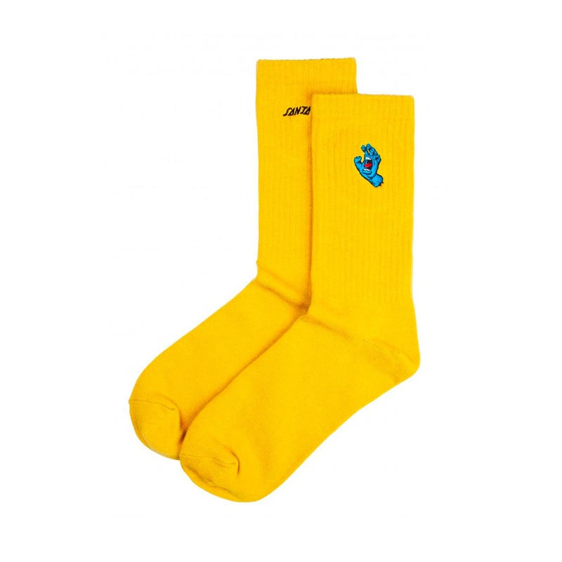 Santa Cruz Socks Screaming Mini Hand Sock Mustard