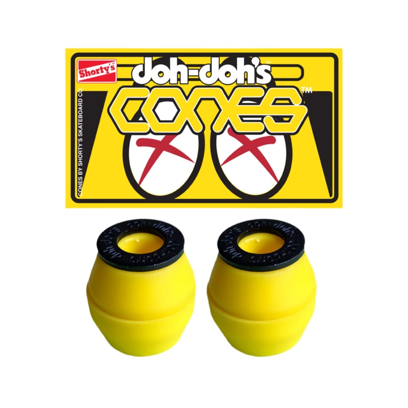 Shorty’s Doh-Dohs Skateboard Bushings Yellow 92a Cones Duro 92a