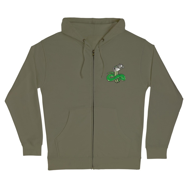 Strike Fast Relic Mens Creature Zip Hoodie Army S