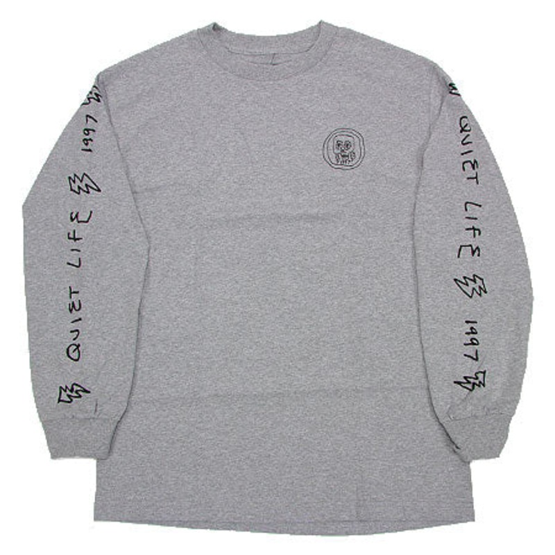 The Quiet Life Tough Guys Long Sleeve Premium T Shirt Heather Grey Medium