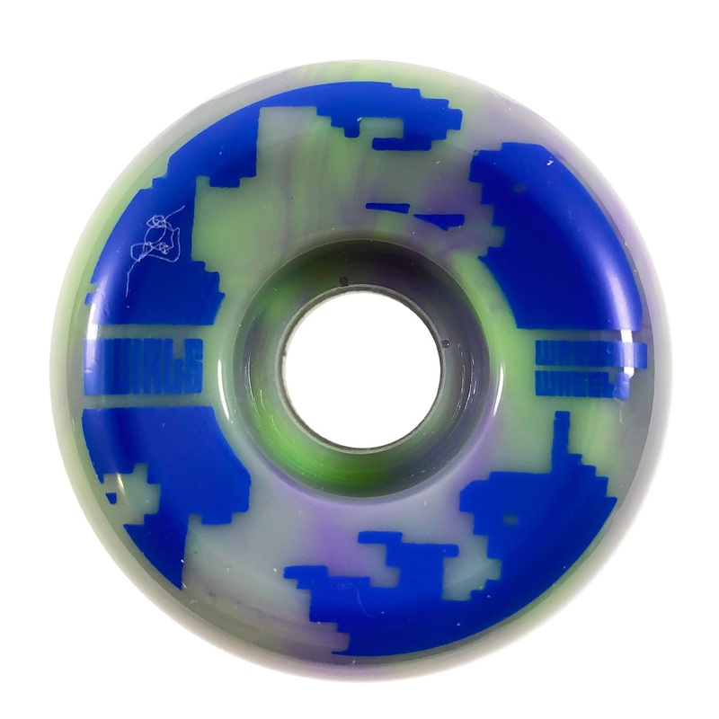 Wayward Wheels – 54mm – Swirls Wheel – Green / Blue