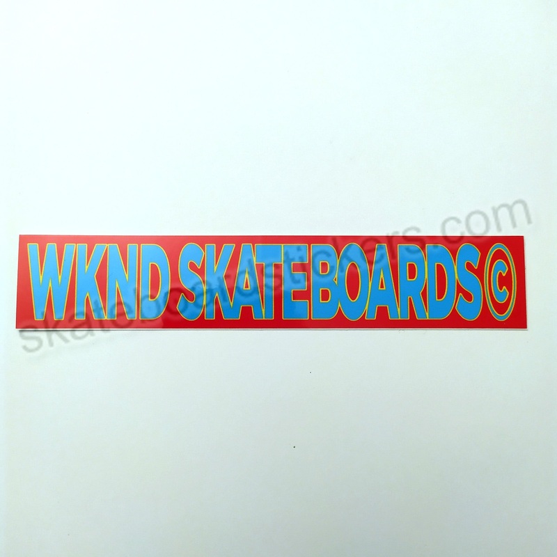 WKND Skateboards Sticker – 15 cm x 2.75 cm approx