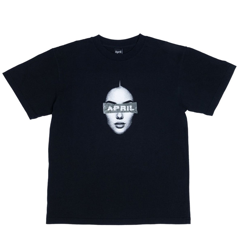 April Skateboards Duct T Shirt Black Medium