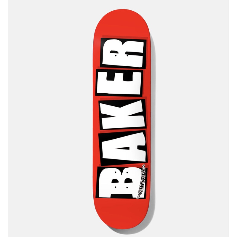 Baker Brand Logo Deck Red/Black/White 8.25″