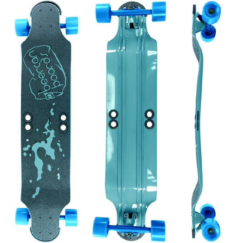 Beercan Sea Foam Green 38″ Root Beer Drop Down Longboard Complete