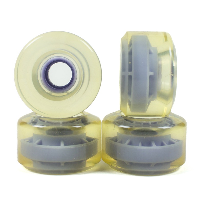 Blank 78a Clear/Purple USA Made Cruiser Wheels (65mm) 78A 65 MM
