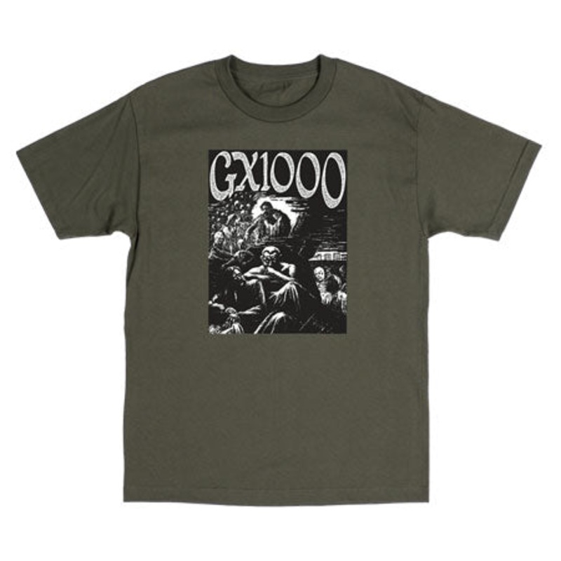 GX1000 Ghouls T Shirt Military Green Medium