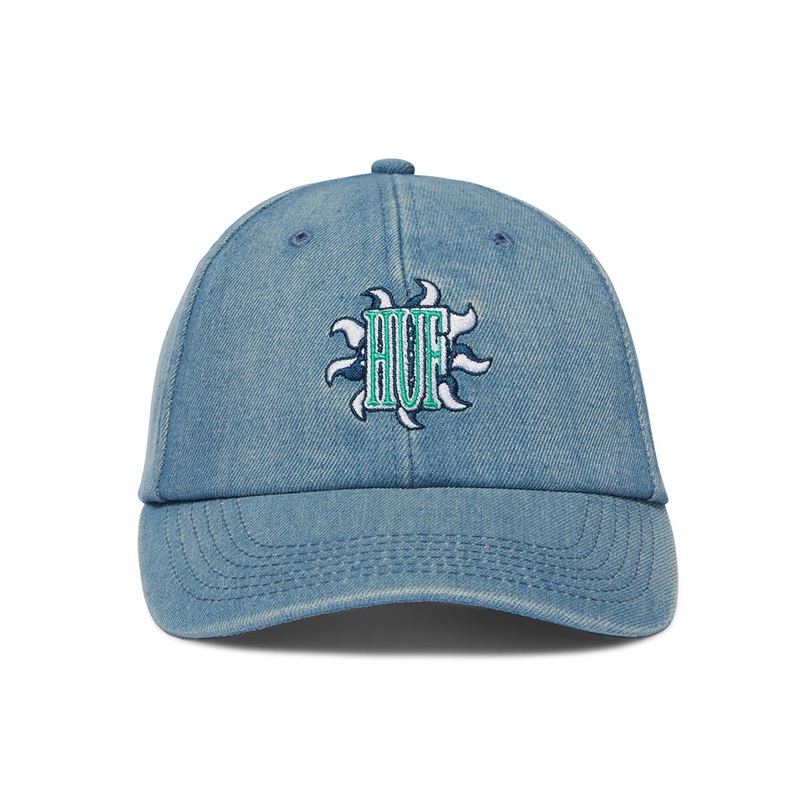 HUF Apollo Denim 6-Panel Strap-Back Hat Denim One Size Fits All
