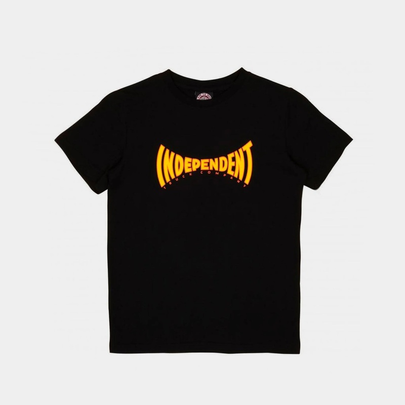 Independent Youth Spanning T Shirt – Black Kids S