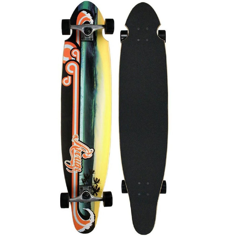 Krown Beach Wave 43″ Kicktail Longboard Complete
