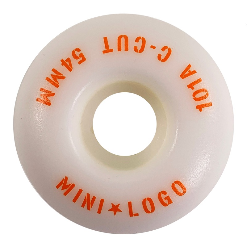 Mini Logo – 54mm –  C-Cut 2 101a Wheels – White
