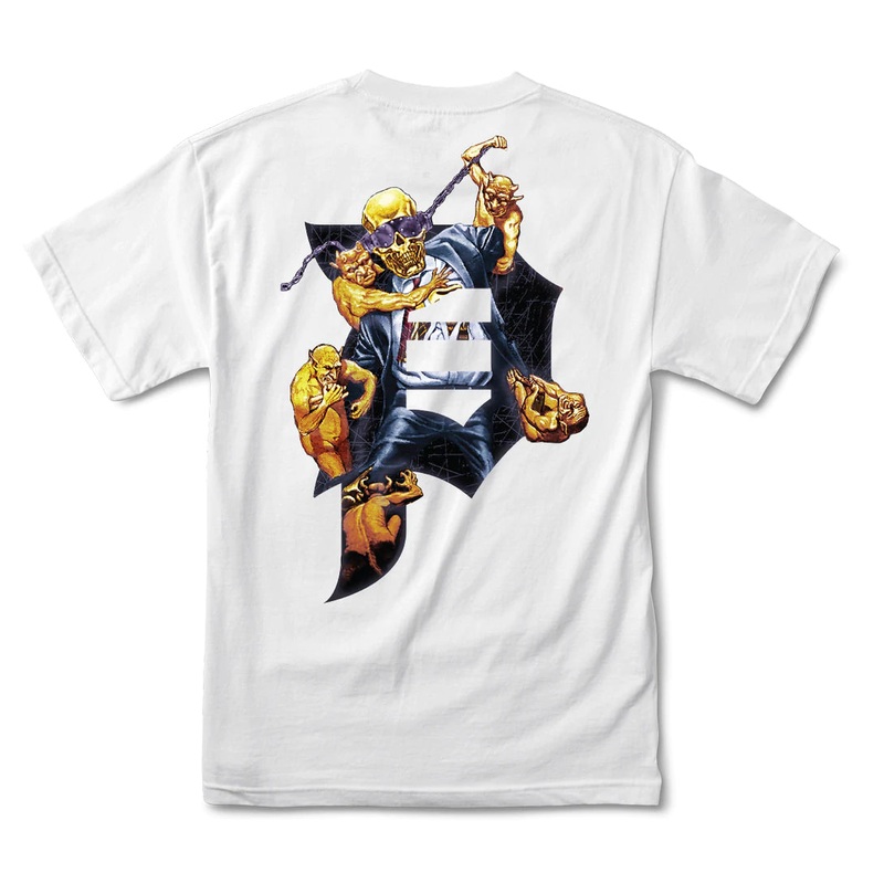 Primitive x MegaDeath Dirty P Chains T Shirt White S