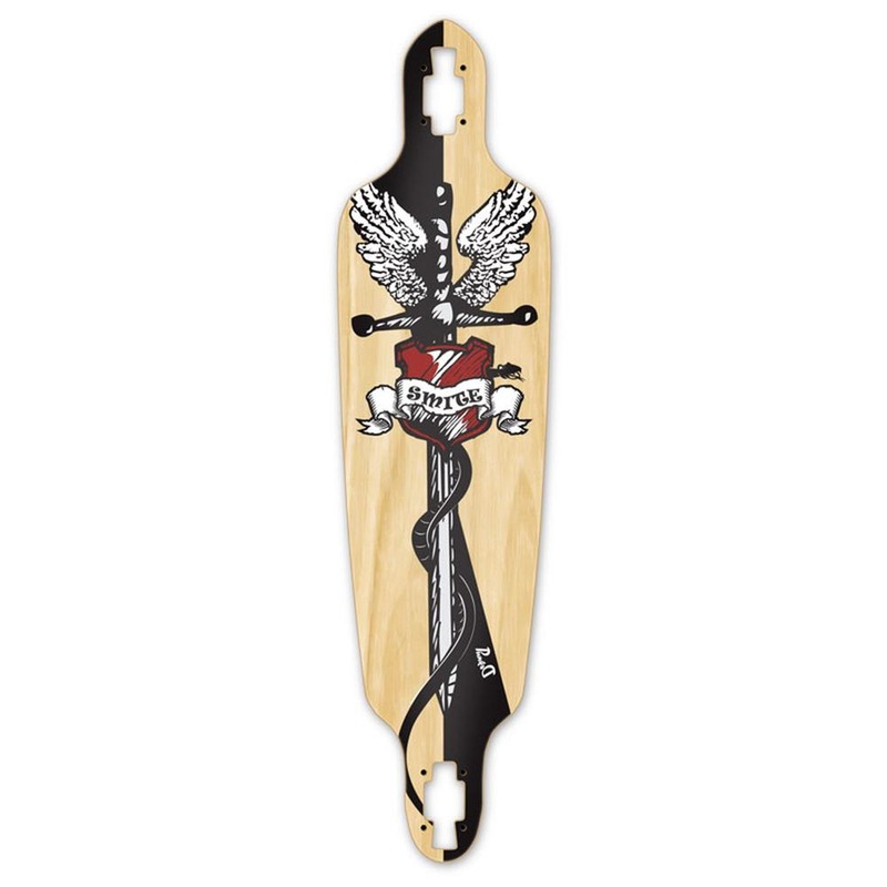 Punked Drop Through Smite Longboard Deck Deck