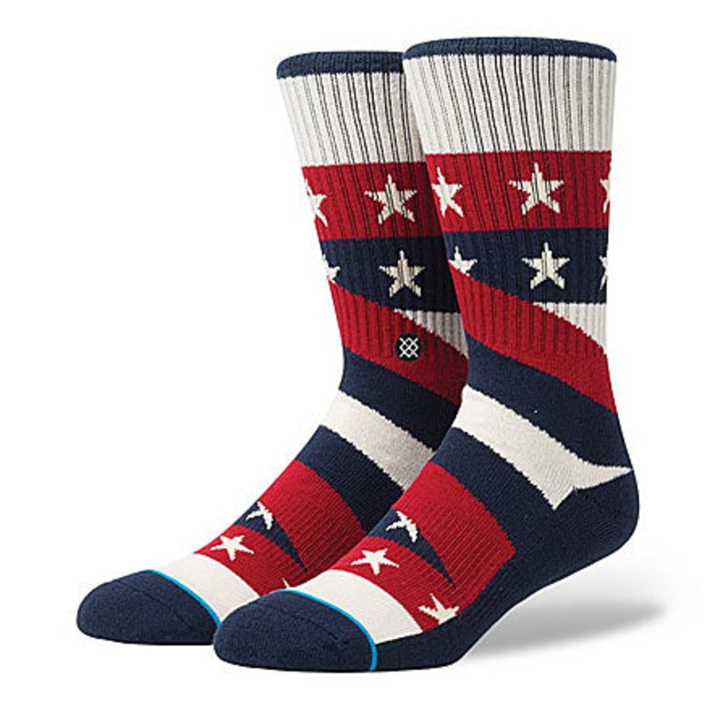 Stance Contender Crew Socks White Large