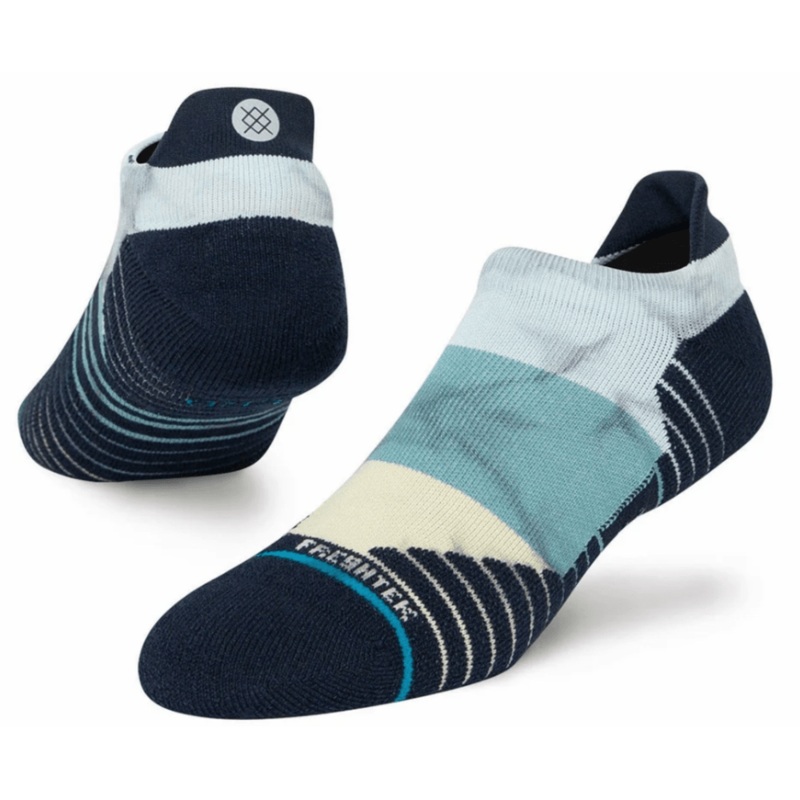 Stance Performance Tundra Tab Running Ankle Socks Medium Navy